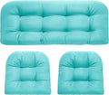 DANGHOOGY Wicker Chair Cushions, Waterproof Outdoor Loveseat Cushions by DANGHOOGYFurnitureCushions