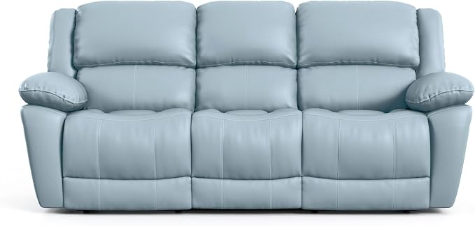 Furniture of America Sorin Modern Leather Recliner Sofa - Image 8