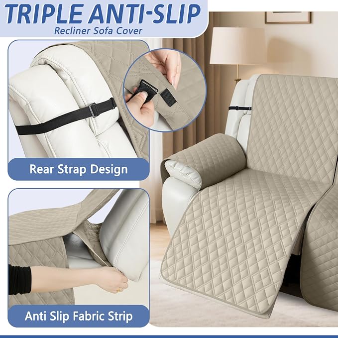 Arfntevss Recliner Sectional Couch Covers 1OO% Waterproof L Shape Sofa Cover - Image 4