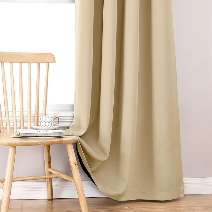 ChrisDowa 100% Blackout Curtains 80 inch Long - Image 7