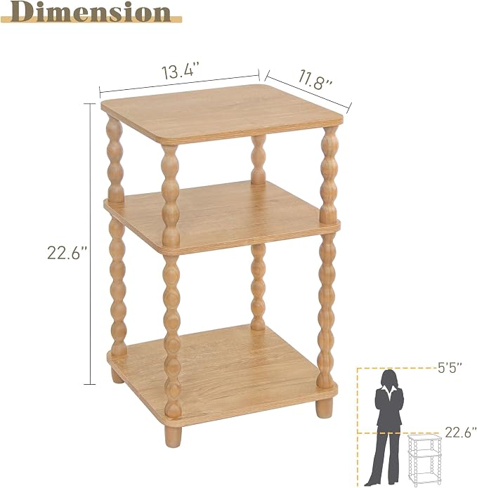 Fultyle End Table, Modern Side Table - Image 3