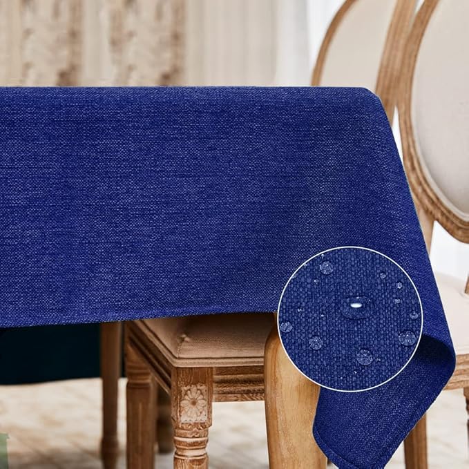 BALCONY & FALCON Rectangle Tablecloth Washable Wrinkle Resistant and Water by BALCONYFALCON
