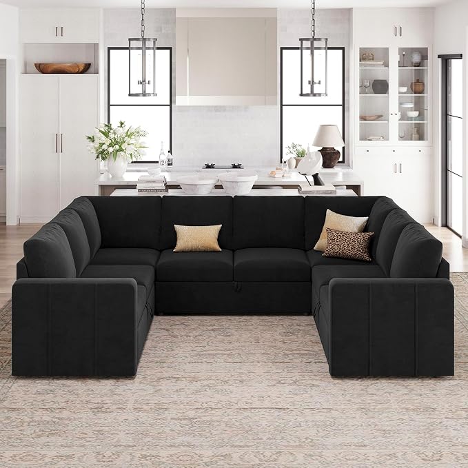 Belffin Modular Sectional Sleeper Sofa Bed - Image 4