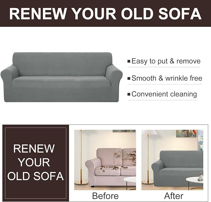 U-NICE HOME Stretch Couch Cover Sofa Cover Washable Sofa Slipcover Furniture - Image 5