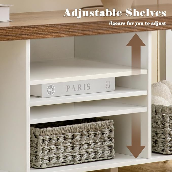 GAZHOME TV Stand for TV up to 55 Inches, TV Cabinet - Image 5