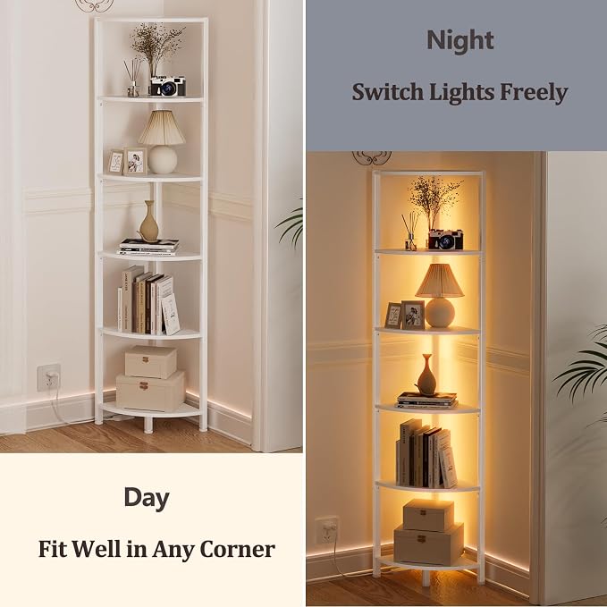 Furnulem 6 Tier Corner Shelf - Image 6