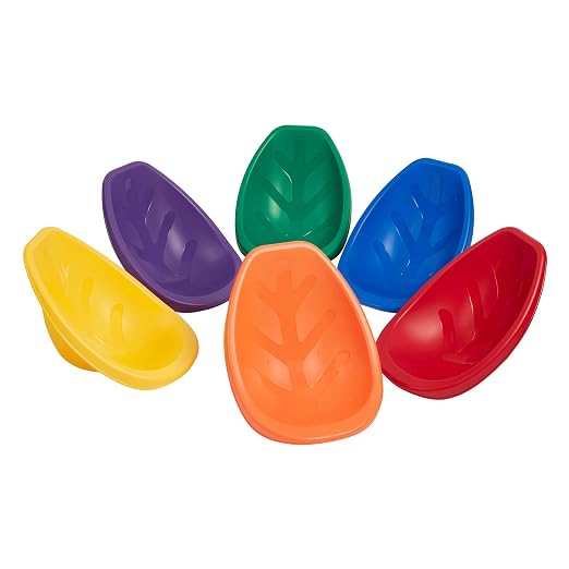 ECR4Kids Plastic Leaf Scoop Floor Rocker Seat, Classroom Furniture by ECR4Kids