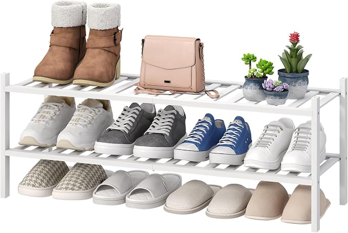 viewcare Long Shoe Rack for Entryway, Shoe Organizer for Hallway Closet by VIEWCARE