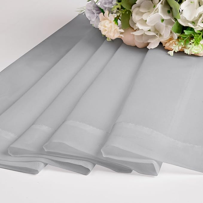 Chyhomenyc Sheer Valances for Windows 2 Pack, Small Window Curtains for Living - Image 7