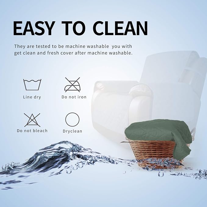 Easy-Going Recliner Sofa Slipcover Reversible Sofa Cover Water Resistant Couch - Image 7