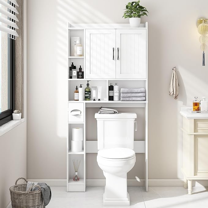Vabches Over The Toilet Storage Cabinet, Farmhouse Storage Cabinet Over Toilet by Vabches