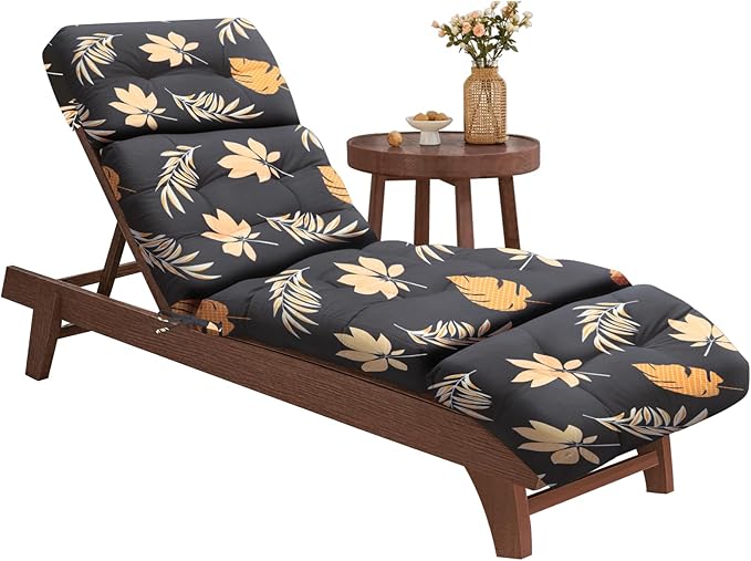 EverPine Outdoor Chaise Lounge Chair Cushion 74.4 x 22.8 x 4.7 Inch, Patio by Unknown