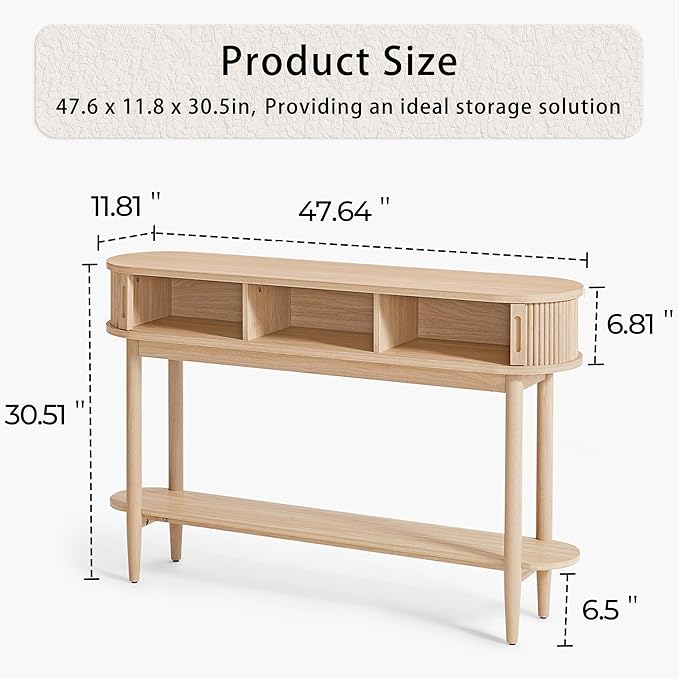 LINSY Fluted Console Table - Image 3