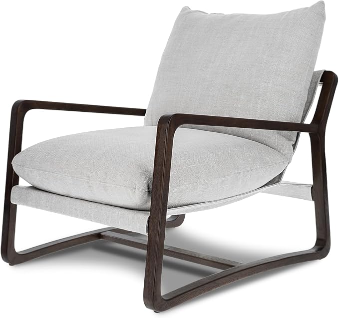 VALENCIA THEATER SEATING Lagon Wood Accent Chair, Mid-Century Modern Armchair - Image 8