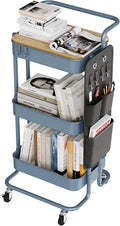 DTK 3 Tier Metal Utility Rolling Cart by DTK