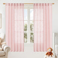 LAMIT Sheer Linen Curtains 63 Inch by LAMIT