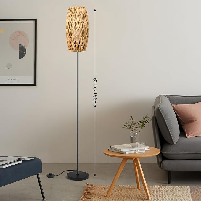 Ruiever Floor Lamp for Living Room, Farmhouse Floor lamp, Modern Standing lamp - Image 2