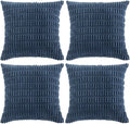 Fancy Homi 4 Packs Dusty Blue Decorative Throw Pillow Covers 14x14 Inch by Fancy+Homi