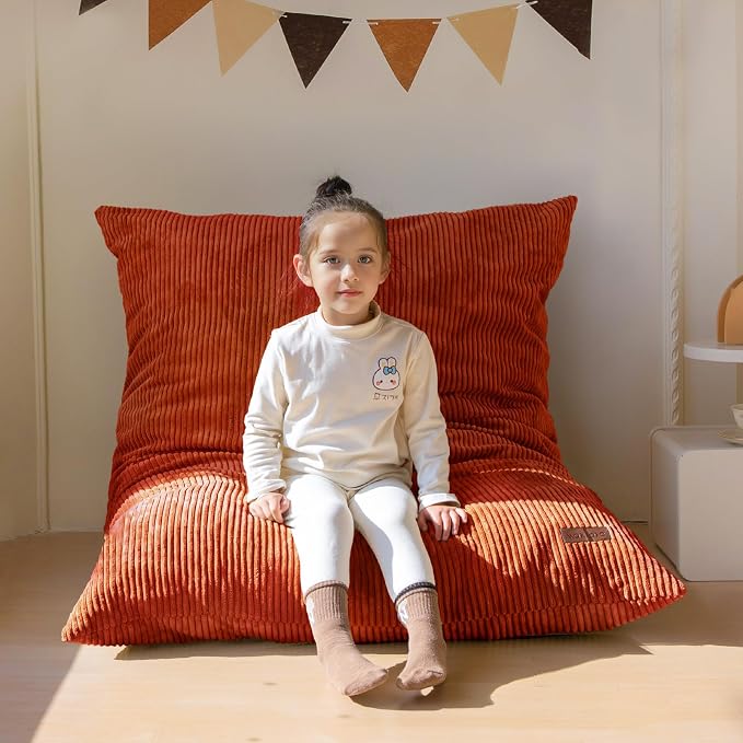 MAXYOYO 3 in 1 Kids Bean Bag Chair Couch, Convertible Chair Folds from Bean Bag by MAXYOYO