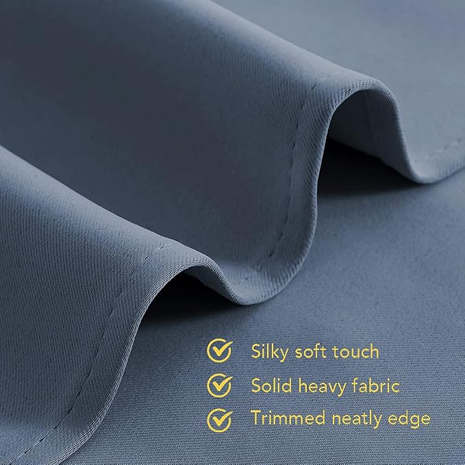 NICETOWN Thermal Insulated Curtains Blackout Draperies, Window Treatment Solid - Image 5