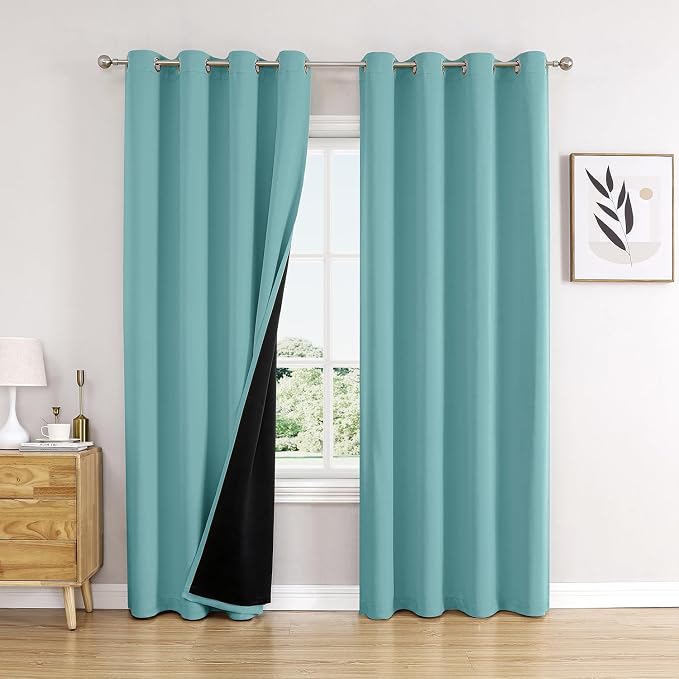 ChrisDowa 100% Blackout Curtains 95 inch Long by ChrisDowa