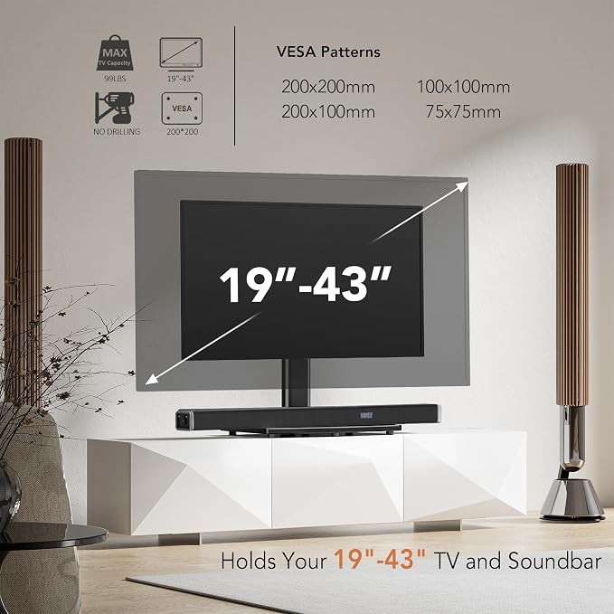Universal Swivel TV /Table Top TV Stand - Image 2