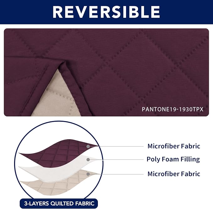 PureFit Water Resistant Reversible Sofa Covers - Image 5