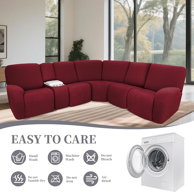 100% Waterproof Sectional Recliner Couch Covers - Image 8