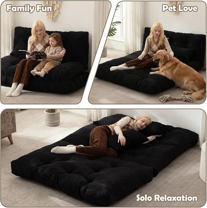 Folding Sofa Bed, Convertible Sleeper Chair - Image 6