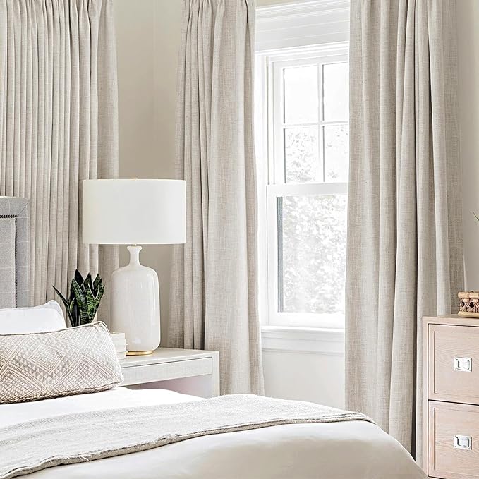 MIULEE Linen Curtains 100% Blackout - Image 2