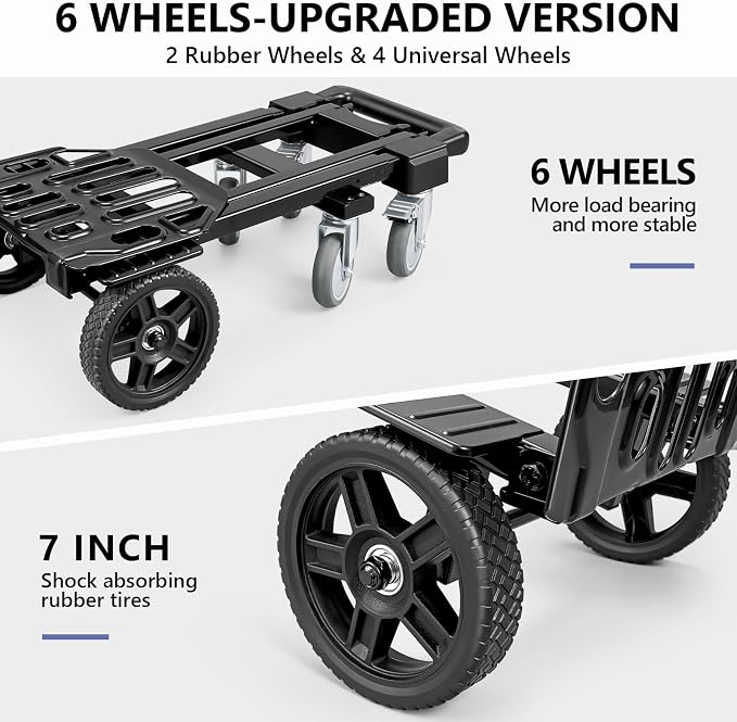 KEDSUM 4-in-1 Convertible Dolly Cart - Image 5