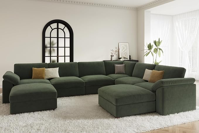 EASE MOOSE Oversized L Shaped Sectional Modular Sofa, Large U Shaped Sectional - Image 3