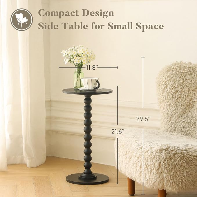 Fultyle Round Side Table, Small Drink Table - Image 4