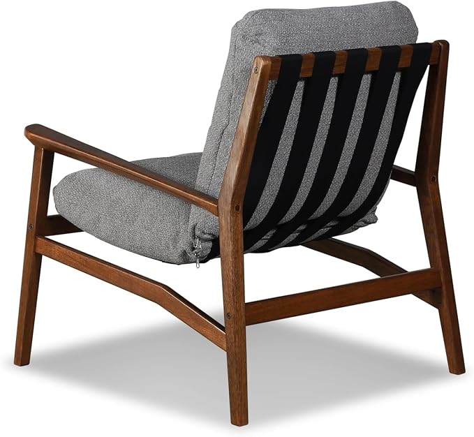 Grain Wood Furniture Solid Wood Mid Century Lounge Chair - Image 8