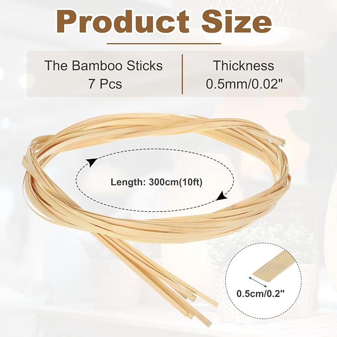 MECCANIXITY 7 Rolls Bamboo Strips - Image 2