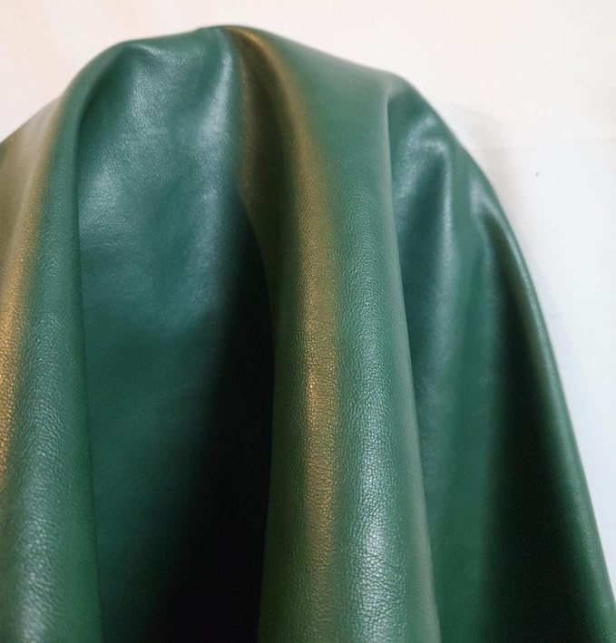 Soft Faux Vegan PU Nappa Leather Fabric by the Yard Synthetic Pleather 0.9 mm - Image 3