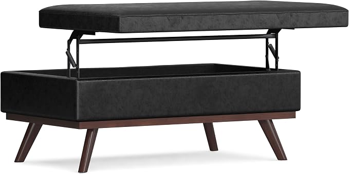 SIMPLIHOME Owen Lift Top Coffee Table Storage Ottoman - Image 9