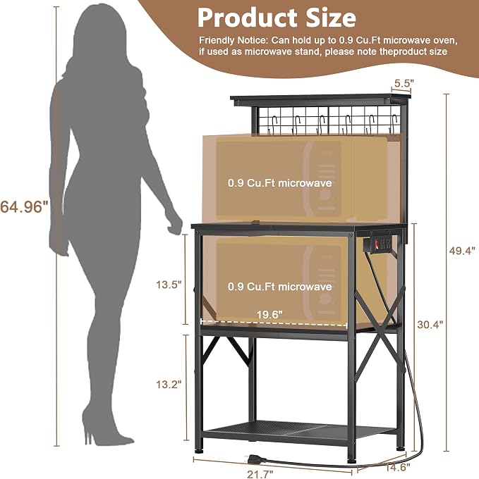 Furologee Kitchen Bakers Rack - Image 3