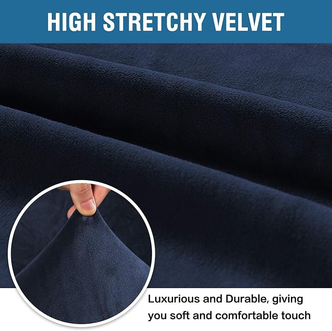 H.VERSAILTEX Stretch Velvet Sofa Covers Large Couch Covers Sofa Slipcovers - Image 3