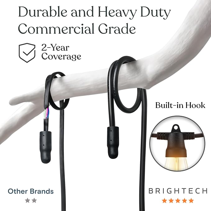 Brightech Ambience Pro Super Bright Solar - 48Ft Remote Control Outdoor String - Image 3