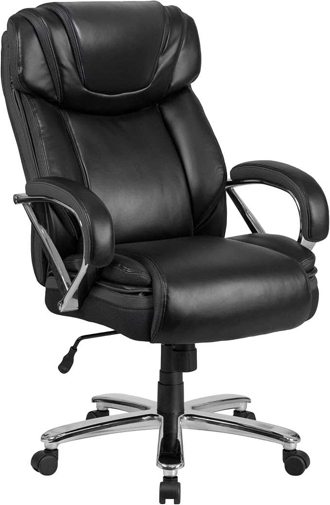 Flash Furniture HERCULES Series Big & Tall 500 lb. Rated Black LeatherSoft by FlashFurniture