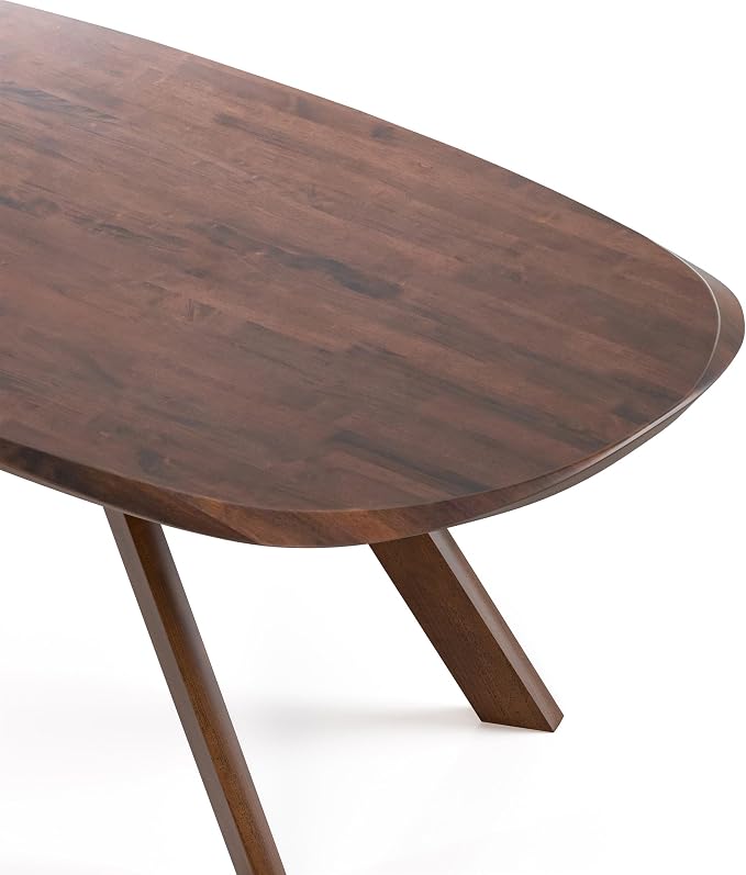 Furniture of America Nazaen VI 82.5" Mid-Century Modern Solid Wood Live Edge - Image 7