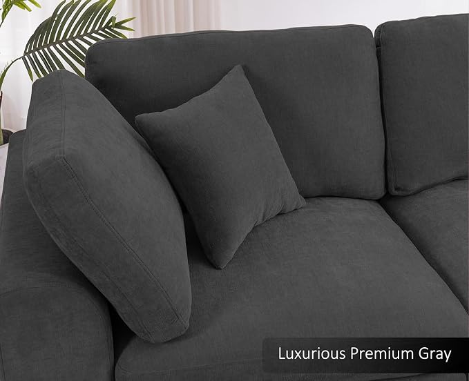 Oversized Modular Sectional Sofa Couch, Large 7 Seater Corner Sofa Modern U - Image 6