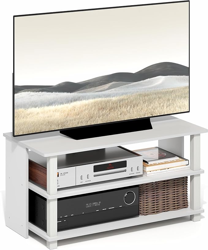 Furinno Sully TV Stand, 3-Tier Rectangular Entertainment Center by Furinno-FitsYourSpaceFitsYourBudget