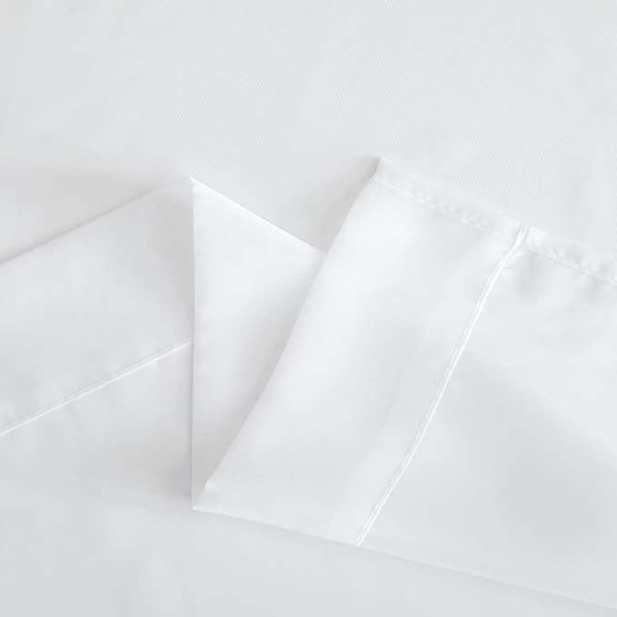 NICETOWN White Short Kitchen Curtains Over Sink 30 inches Long 2 Panels - Image 6
