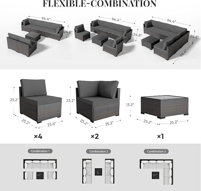 WWR Patio Furniture Set 7 Piece - Image 5