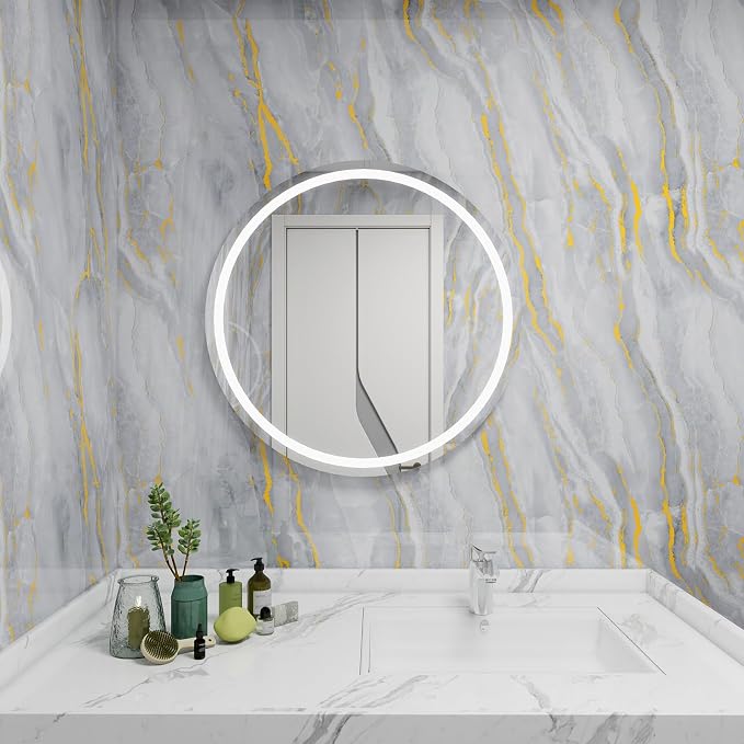 White Gold Marble Contact Paper - Image 6