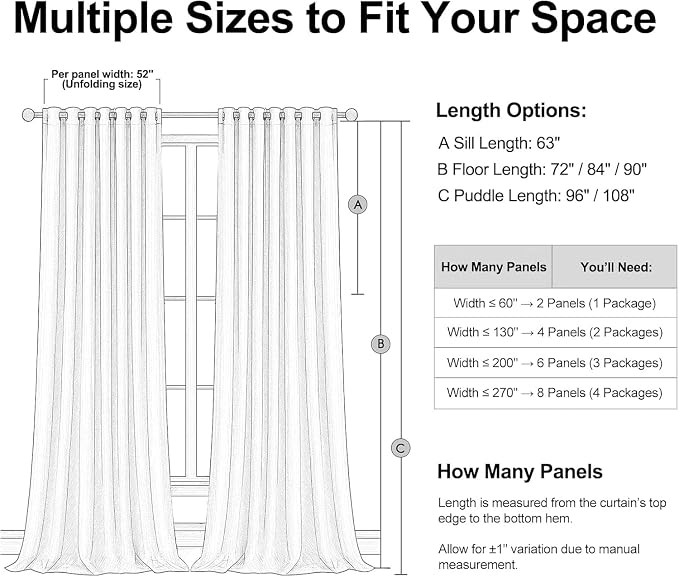 Topfinel 100% Blackout Linen Textured Curtains 84 inches Long Charcoal Gray - Image 8