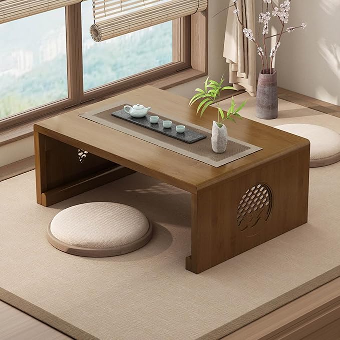 Japanese Table Folding Coffee Table Foldable Floor Table - Image 3