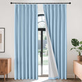 Joydeco Pinch Pleated Linen Curtains Darkening Drapes by JOYDECO